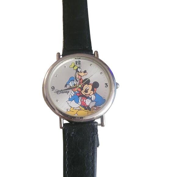 DISNEY 70 years of Friendship Watch Leather Band New Battery Special Edition - Picture 2 of 7